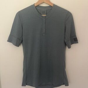 Gore Wear Men's Henley Acrtivewear T-shirt Size XXS Green Merino Wool Blend